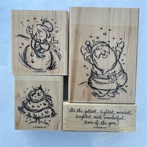 Stampin' Up!  “Jolliest Time of the Year” Set of 4 Stamps
